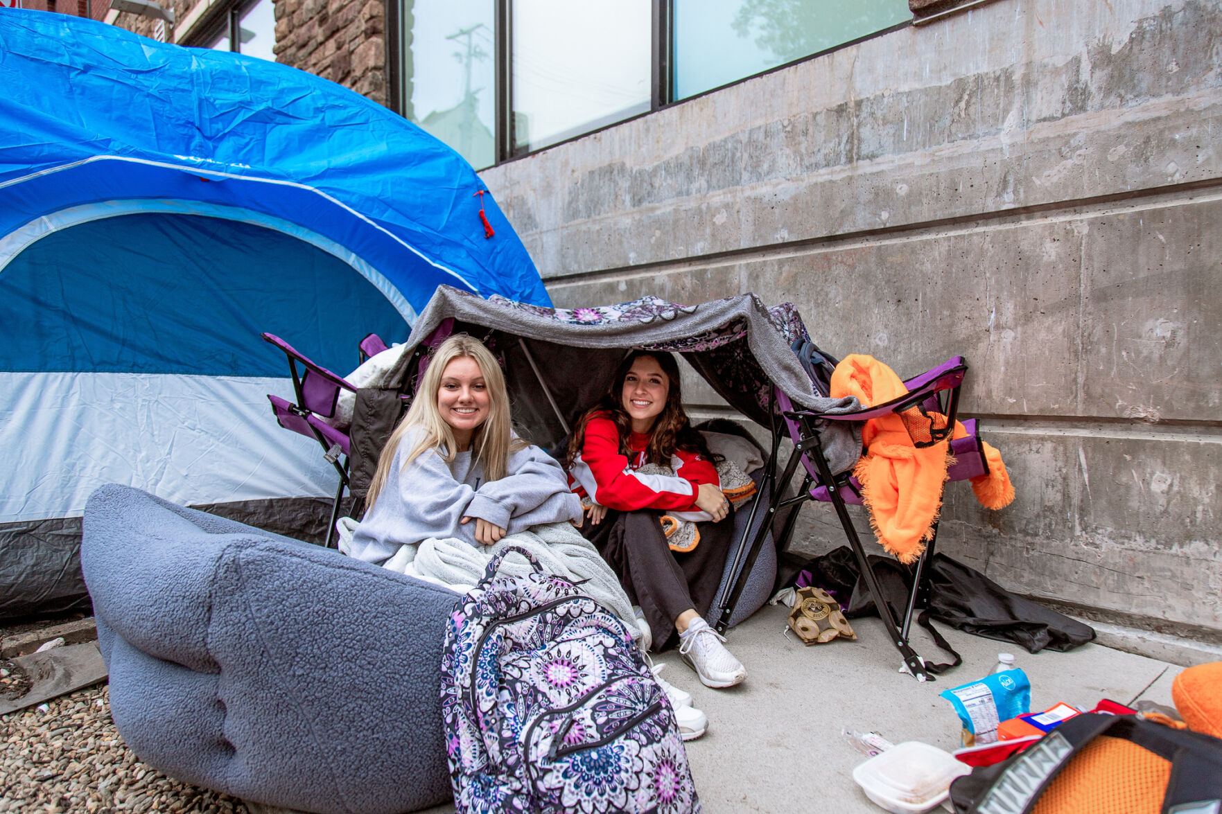 Students in line for The Standard leasing